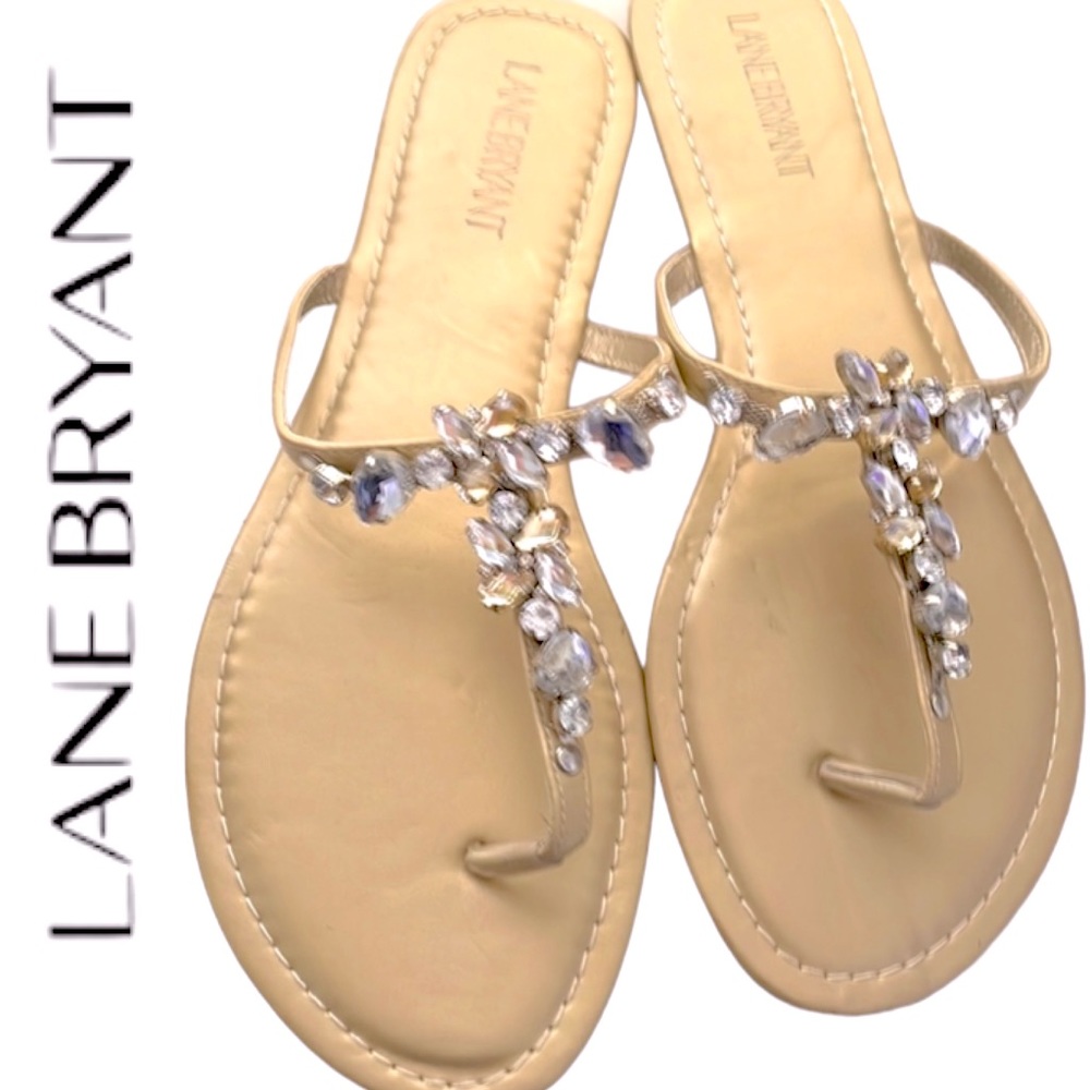 LANE BRYANT➕Bling Stone Sandals NEW